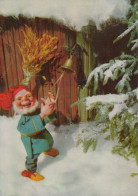 WEIHNACHTSMANN SANTA CLAUS WEIHNACHTSFERIEN Vintage Postkarte CPSM #PAK041.DE - Santa Claus