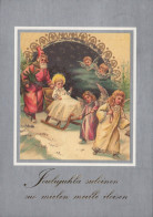 ENGEL WEIHNACHTSFERIEN Feiern & Feste Vintage Ansichtskarte Postkarte CPSM #PAH721.DE - Anges