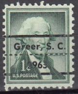 USA LOCAL Precancel/Vorausentwertung/Preo From SOUTH CAROLINA - Greer Type L-4 TS - Precancels