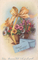 FIORI Vintage Cartolina CPSMPF #PKG067.IT - Bloemen