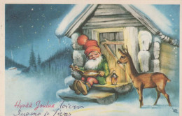 Buon Anno Natale GNOME Vintage Cartolina CPSMPF #PKD196.IT - Nieuwjaar