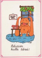 CONIGLIO Animale Vintage Cartolina CPSM #PBR122.IT - Sonstige & Ohne Zuordnung