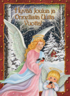 ANGELO Natale Vintage Cartolina CPSM #PBP319.IT - Angels