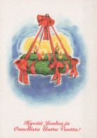 Buon Anno Natale CANDELA Vintage Cartolina CPSM #PBN698.IT - Nieuwjaar