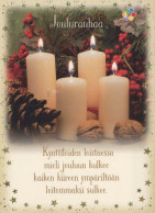 Buon Anno Natale CANDELA Vintage Cartolina CPSM #PBN941.IT - Nieuwjaar