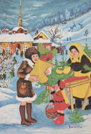 Buon Anno Natale BAMBINO Vintage Cartolina CPSM #PBM303.IT - Año Nuevo