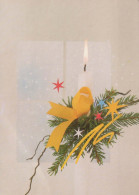 Buon Anno Natale CANDELA Vintage Cartolina CPSM #PBA759.IT - Nieuwjaar