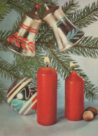 Buon Anno Natale CANDELA Vintage Cartolina CPSM #PAZ562.IT - Nieuwjaar