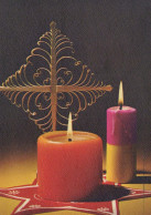 Buon Anno Natale CANDELA Vintage Cartolina CPSM #PAZ320.IT - Nieuwjaar