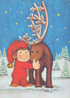 Buon Anno Natale GNOME Vintage Cartolina CPSM #PAY464.IT - Año Nuevo