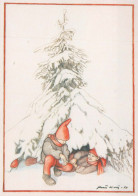 Buon Anno Natale BAMBINO Vintage Cartolina CPSM #PAW959.IT - Nieuwjaar