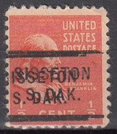 USA LOCAL Precancel/Vorausentwertung/Preo From SOUTH CAROLINA - Sisseton Type 255 - A DOUBLE - Vorausentwertungen