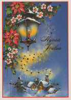 Buon Anno Natale CHIESA Vintage Cartolina CPSM #PAY400.IT - Nieuwjaar