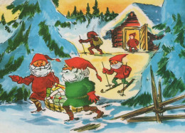 Buon Anno Natale GNOME Vintage Cartolina CPSM #PAY602.IT - Año Nuevo