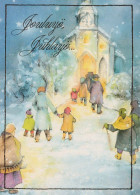 Buon Anno Natale BAMBINO Vintage Cartolina CPSM #PAW448.IT - Anno Nuovo