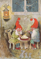 Buon Anno Natale GNOME Vintage Cartolina CPSM #PAU227.IT - Nouvel An