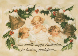 ANGELO Buon Anno Natale Vintage Cartolina CPSM #PAS726.IT - Engelen