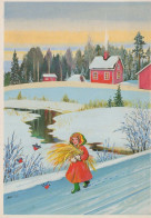 Buon Anno Natale BAMBINO Vintage Cartolina CPSM #PAS855.IT - Nieuwjaar