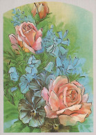FIORI Vintage Cartolina CPSM #PAS062.IT - Fiori