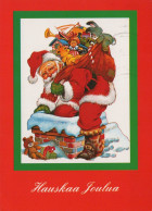 BABBO NATALE Natale Vintage Cartolina CPSM #PAJ766.IT - Santa Claus