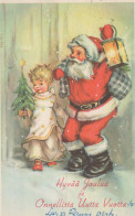 BABBO NATALE Natale Vintage Cartolina CPSMPF #PAJ423.IT - Kerstman