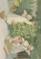 ANGELO Buon Anno Natale Vintage Cartolina CPSM #PAH844.IT - Engel