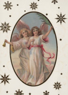 ANGELO Buon Anno Natale Vintage Cartolina CPSM #PAH480.IT - Angels