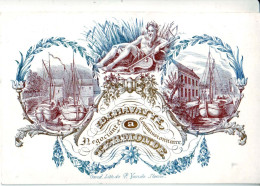 DE 1910 -Carte Porcelaine De Ed. Chavatte, Negociant & Commissionaire, Termonde, Imp Vande Steene - Andere & Zonder Classificatie