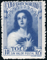 Toledo - Viñetas - * S/Cat - "1960 - 10cts. Año Santo Mariano - Sin Valor Postal" - Neufs