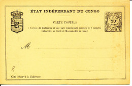 BELGIAN CONGO  PS SBEP 8 UNUSED - Postwaardestukken