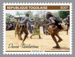 TOGO 2017 MNH** Tamberma Dance 1v - OFFICIAL ISSUE - DH1803 - Tanz