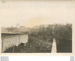 ARRAS 1915 ECLATEMENT D'UN 210 TIRE SUR LA BATTERIE DE 75 PHOTO ORIGINALE 12 X 9 CM - Oorlog, Militair