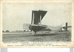 AERO-CAR FARMAN LE GOLIATH  A TOUSSUS LE NOBLE - ....-1914: Precursores