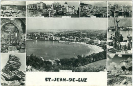 Carte Postale Multi-vues. St Jean De Luz. Ciboure Et Socoa  A Circulé 1961 - Saint Jean De Luz