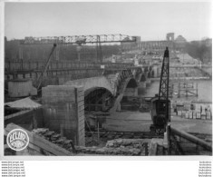 PARIS ELARGISSEMENT DU PONT D'IENA TRAVAUX  PHOTO KEYSTONE 24X18 CM - Places