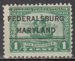 USA LOCAL Precancel/Vorausentwertung/Preo From MARYLAND - Federalsburg Type L-4 TS - A Pilgrim - Voorafgestempeld