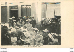 MARCIGNY FETE DES ECOLES JUIN 1905 GROUPES RUE DE L'HOTEL DE VILLE - Andere & Zonder Classificatie
