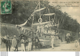 MACON FETES DES 29 MAI 1909 LES PIRATES  CHAR DES REGATES MACONNAISES - Macon