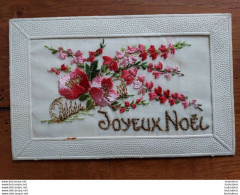 JOYEUX NOEL  CARTE BRODEE - Embroidered