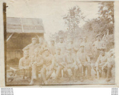 GROUPE DE SOLDATS PREMIERE GUERRE WW1 PHOTO ORIGINALE 12 X 9 CM - Krieg, Militär