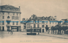 R030418 Argeles. La Fontaine Et Statue De Despourrins. Carrache. No 4. B. Hopkin - Monde