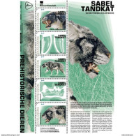 MTDR-BK2-321  MINT ¤ NETHERLANDS 2023 SHEET ¤ Prehistorische Animals - Sabel Tandkat - Vor- U. Frühgeschichte