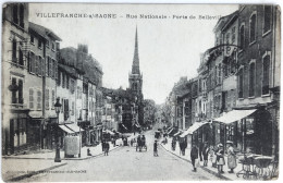 CPA Carte Postale / 69 Rhône, Villefranche-sur-Saône / Chambion, Édit. / Rue Nationale - Porte De Belleville. - Villefranche-sur-Saone