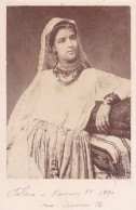 Photo Format Carte Cabinet Fatma Danseuse Juive ? 1890 Algérie Tunisie Maroc Maghreb Colonie Afrique Judaica - Oud (voor 1900)