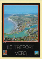 80. LE-TREPORT-MERS-LES-BAINS – Vue Aérienne Du Port Et De La Plage (voir Scan Recto/verso) - Mers Les Bains