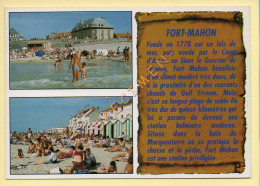 80. FORT-MAHON-PLAGE –  La Plage 2 Vues -Parchemin (animée)(voir Scan Recto/verso) - Fort Mahon