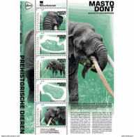 MTDR-BK2-126  MINT ¤ NETHERLANDS 2023 SHEET ¤ Prehistorische Animals - Masto Dont - Preistorici