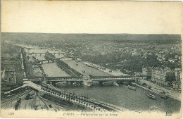 Carte Postale Paris Perspective Sur La Seine Bon état (2 Scans) - Die Seine Und Ihre Ufer