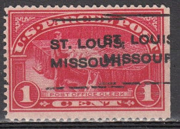 USA LOCAL Precancel/Vorausentwertung/Preo From MISSOURI - Saint Louis Type L-9 E - A DOUBLE - A Parcel Post Stamp - Préoblitérés