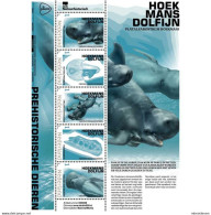 MTDR-BK2-127 MINT ¤ NETHERLANDS 2023 SHEET ¤ Prehistorische Animals - Hoekmans Dolfijn - Vor- U. Frühgeschichte